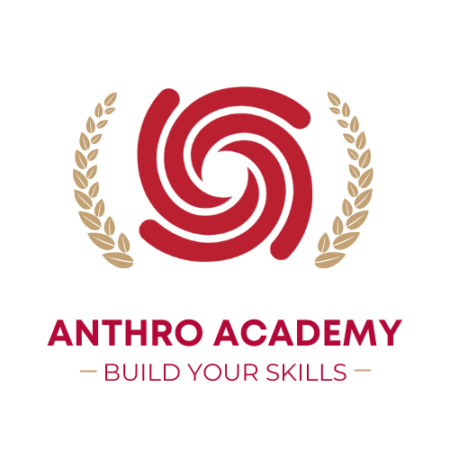 Anthro Academy Logo with the text that reads build your skills.