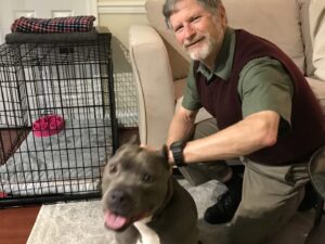 Richard (Rick) Feinberg with pet dog