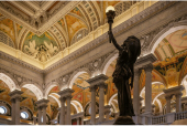 Statue in a classical building
